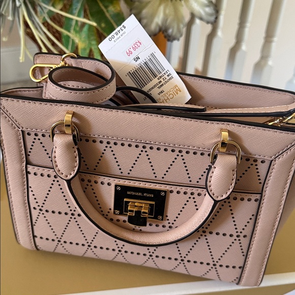 Michael Kors Tina Crossbody Purses Leather 9.5x7.5 Gold Hardware - Picture 9 of 9